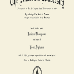 Buy college degree from The American University